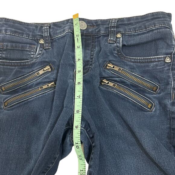 Kut From The Kloth Blue Scarlett Straight Leg Zipper Jeans, Size 4 - Picture 7 of 16